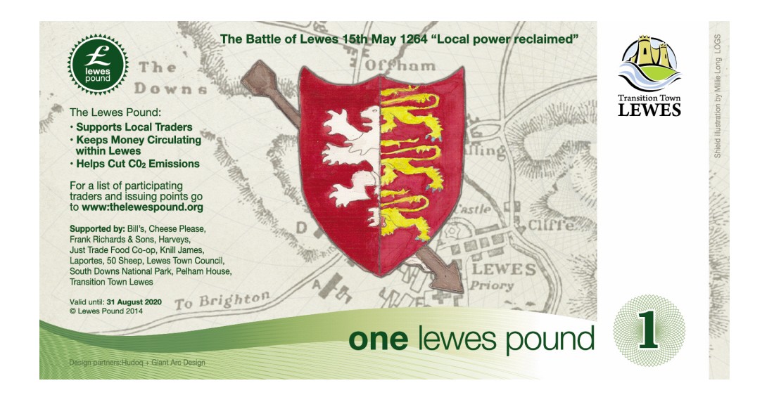 Lewes One Pound Note